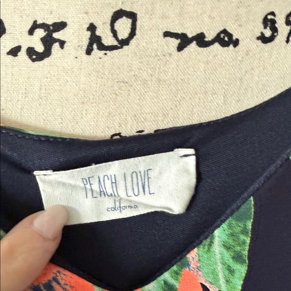 Peach Love California Vibrant Leaf Dress - Picture 2 of 4